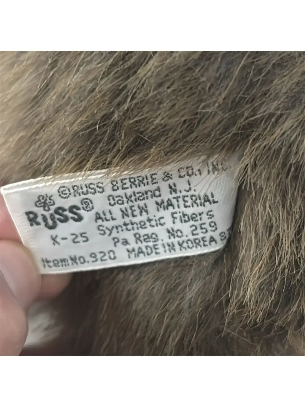 Russ Berrie & Co. Osborne Bunny Rabbit 13